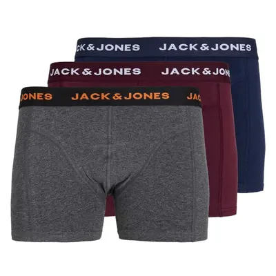 JACK & JONES Boxerky JACBlack Friday námořnická modř / tmavě šedá / 99753186