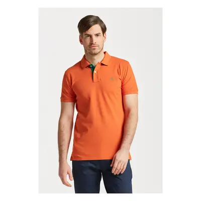 POLOKOŠILE GANT CONTRAST COLLAR PIQUE SS RUGGER PUMPKIN ORANGE 80775877