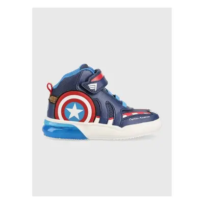 Dětské sneakers boty Geox x Marvel, Avengers tmavomodrá barva 83888279