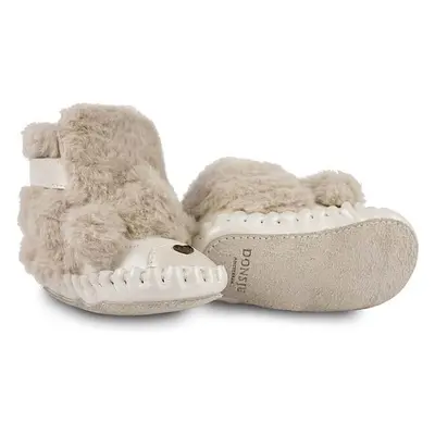 Dětské boty Donsje Kapi Exclusive Booties Poodle béžová barva, 1028121 99019352