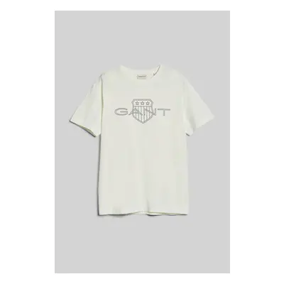 TRIČKO GANT LOGO SS T-SHIRT EGGSHELL 89451266