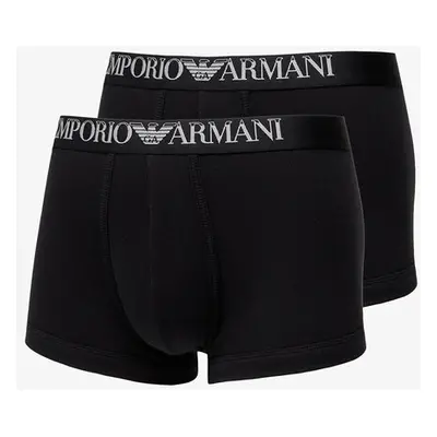 Boxerky EA7 Emporio Armani Mens Knit Trunk 2-Pack Nero/ Nero L 100265689