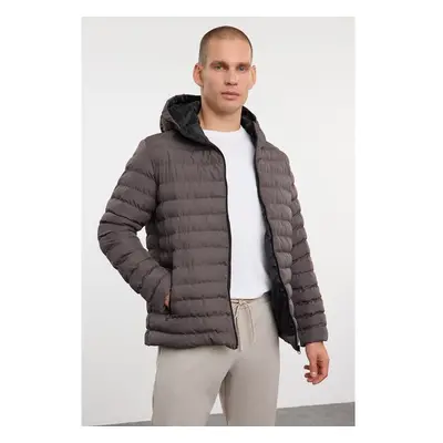 Trendyol Anthracite Regular Fit Hooded Winter Coat 99794927