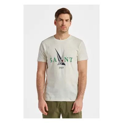 TRIČKO GANT SAIL T-SHIRT CREAM3 77162663