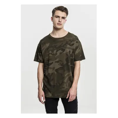 Urban Classics Camo Oversized Tee olivové camo 89520680