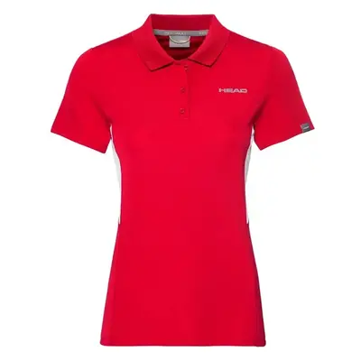 Dívčí tričko Head Club Tech Polo Red 140 cm 99600145