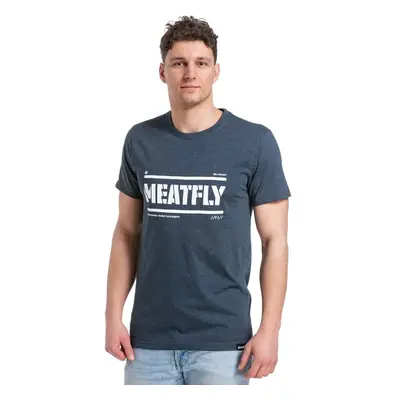 Meatfly pánské tričko Rele Navy Heather | Modrá 82609972