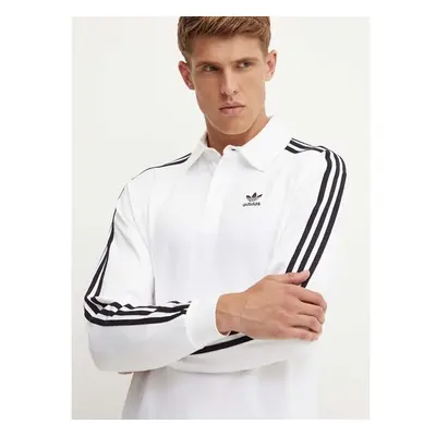 Bavlněné tričko s dlouhým rukávem adidas Originals bílá barva, IZ2459 95052564