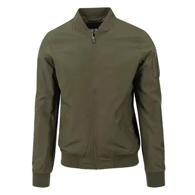 Urban Classics Bunda Light Bomber Jacket tmavě olivová 91383132