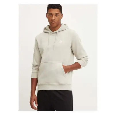 Mikina adidas Originals Trefoil Essentials Hoody pánská, béžová barva, 99530425