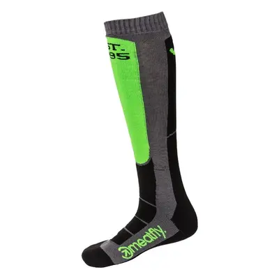 Meatfly sNB & SKI ponožky Leeway Safety Green/Grey | Zelená 65860226