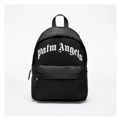 Palm Angels Kids Curved Logo Big Backpack Black/ White Universal 98131545