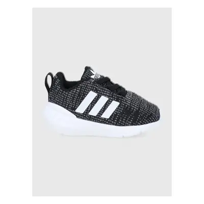 Dětské boty adidas Originals Swift Run 22 GW8184 černá barva 66286285