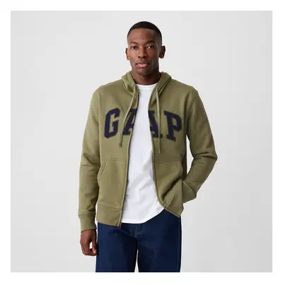 Mikina GAP Logo Fullzip Hoodie Walden Green L 100275006