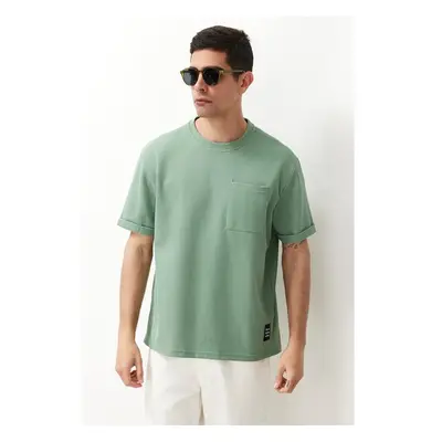 Trendyol Basic Mint Relaxed/Relaxed Cut Textured Waffle Pocket Labeled 99791645