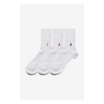 Ponožky Gramicci 3-pack Basic Crew Socks pánské, bílá barva, SX.M04 90947343