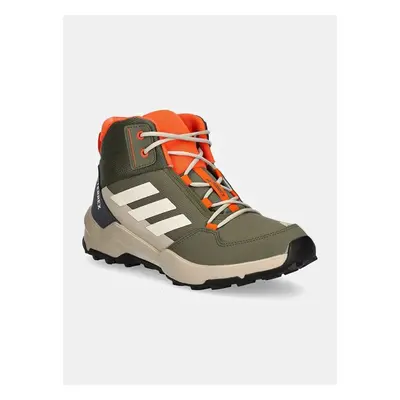 Dětské boty adidas TERREX TERREX AX4R MID zelená barva, IF6523 99279229