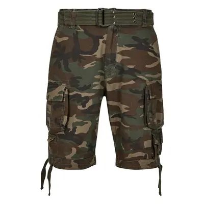 Kraťasy Brandit Savage Vintage Cargo Shorts - olive camo 71843243