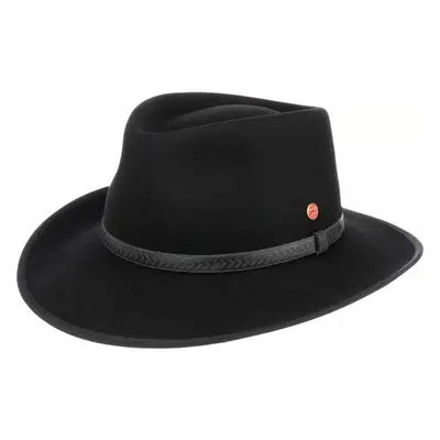 Cestovní nemačkavý voděodolný černý klobouk Mayser - Cowboy Hat 99219122