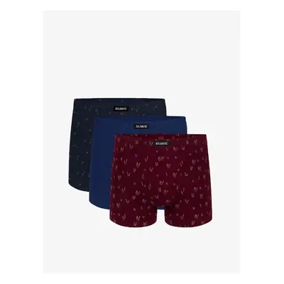 Pánské boxerky ATLANTIC 3pack - vícebarevné 85770053