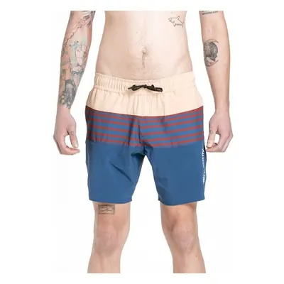 Meatfly pánské plavky Keith Boardshorts 17 Navy / Latte | Modrá 93719900