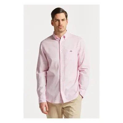 KOŠILE GANT REG HONEYCOMB TEXTURE WEAVE SHIRT CALIFORNIA PINK 77109973