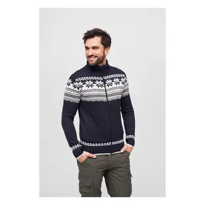 Pánský svetr Brandit Cardigan Norweger - modrý 66070491