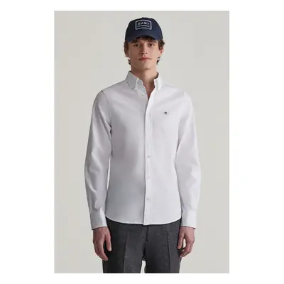 KOŠILE GANT SLIM OXFORD STRETCH SHIRT WHITE 99405480