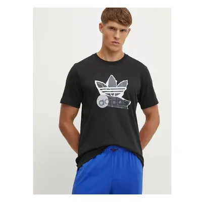 Tričko adidas Originals černá barva, s potiskem, IZ2588 99957180