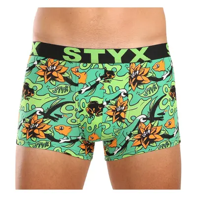 Pánské boxerky Styx art sportovní guma tropic (G1557) 100212644