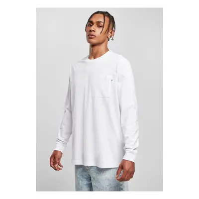 Urban Classics Bio Basic Pocket LS bílá 89520850