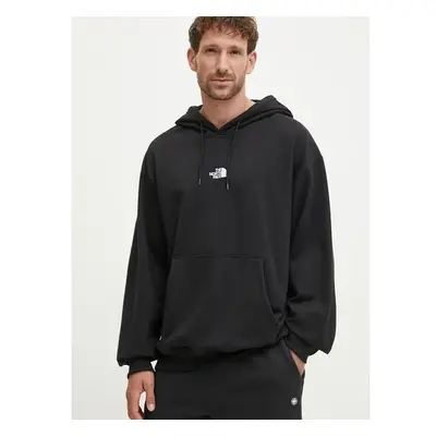 Mikina The North Face Zumu Hoodie pánská, černá barva, s kapucí, 99233220