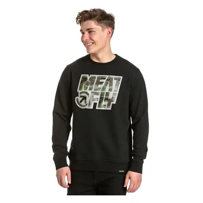 Meatfly pánská mikina Repash Crewneck Black | Černá 70918075