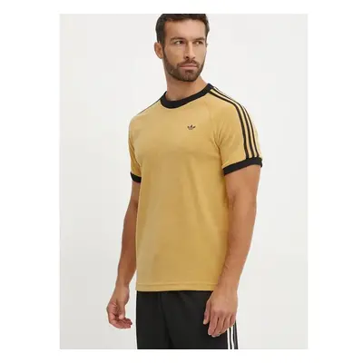 Tričko adidas Originals Cali Tee žlutá barva, s aplikací, JL9557 99868026