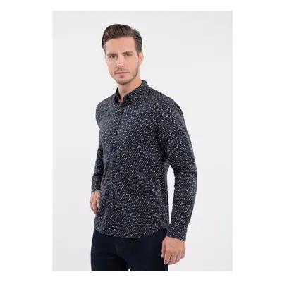 Volcano Mans Shirt K-Evans Navy Blue 99819353