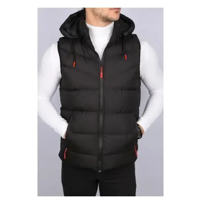 16683 Dewberry Hooded Mens Vest-BLACK 100020240