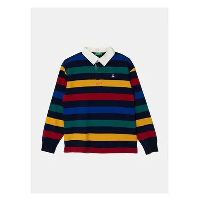 Dětské bavlněné tričko s dlouhým rukávem United Colors of Benetton 99287808