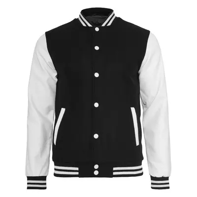 Urban Classics Oldschool College Jacket blk/wht 91351051