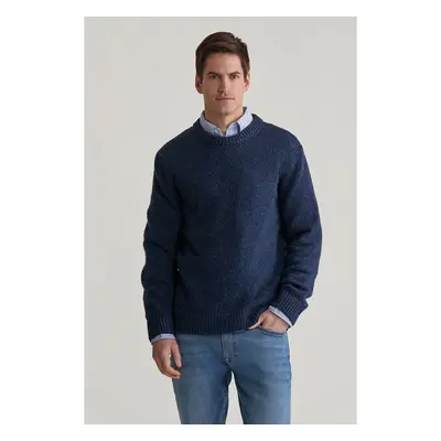 SVETR GANT NEPS WOOL C-NECK EVENING BLUE 99405513