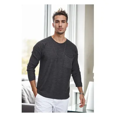 91626 Dewberry Knitwear Mens Sweater-ANTHRACITE 99795404