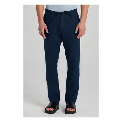 KALHOTY GANT RELAXED LINEN DS PANTS MARINE 91537723