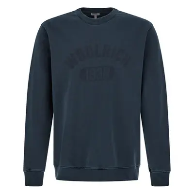 MIKINA WOOLRICH GARMENT DYED LOGO CREWNECK 90266631