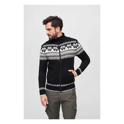 Pánský svetr Brandit Cardigan Norweger - černý 66263292