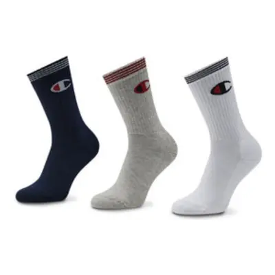 Champion 3pk Crew Socks WHT/NNY/OXGM 100162495