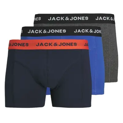 JACK & JONES Boxerky modrá / námořnická modř / šedý melír / černá 99228478