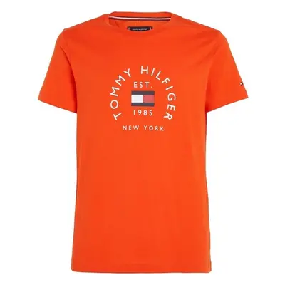 Oranžové pánské tričko Tommy Hilfiger - Pánské 95269285