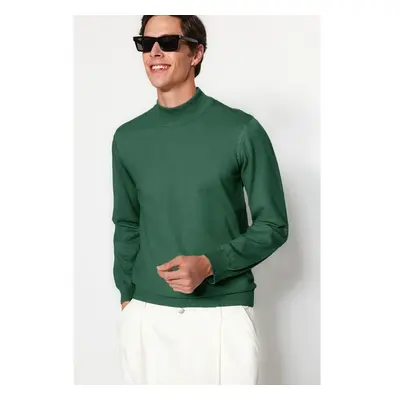 Trendyol Khaki Regular Half Turtleneck Plain Knitwear Sweater 99796414