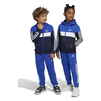 Dětská tepláková souprava adidas LK 3S TIB FL TS tmavomodrá barva, 94533138