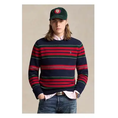 Vlněný svetr Polo Ralph Lauren pánský, modrá barva, 710948861 99543251