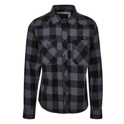 Pánská košile Brandit Checked Shirt - černá, tmavě šedá 43838763